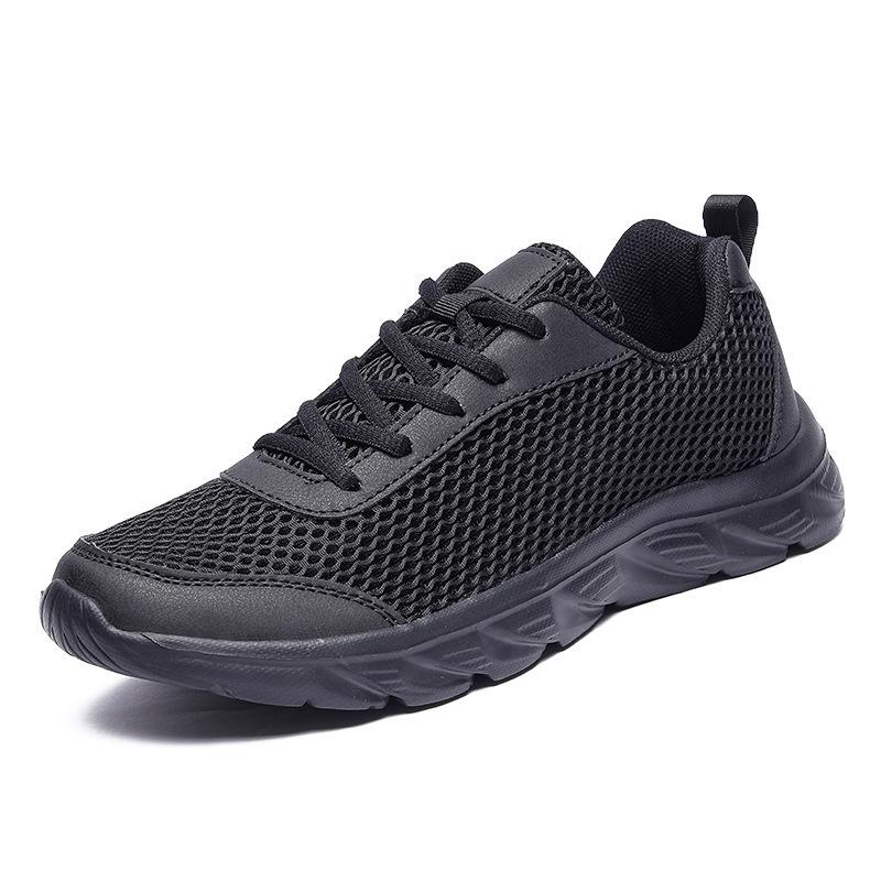 Summer Couples Flying Knit Casual Sports Men's Mesh Lightweight Running Shoes Comfortable Breathable Walking Shoes Commuting
