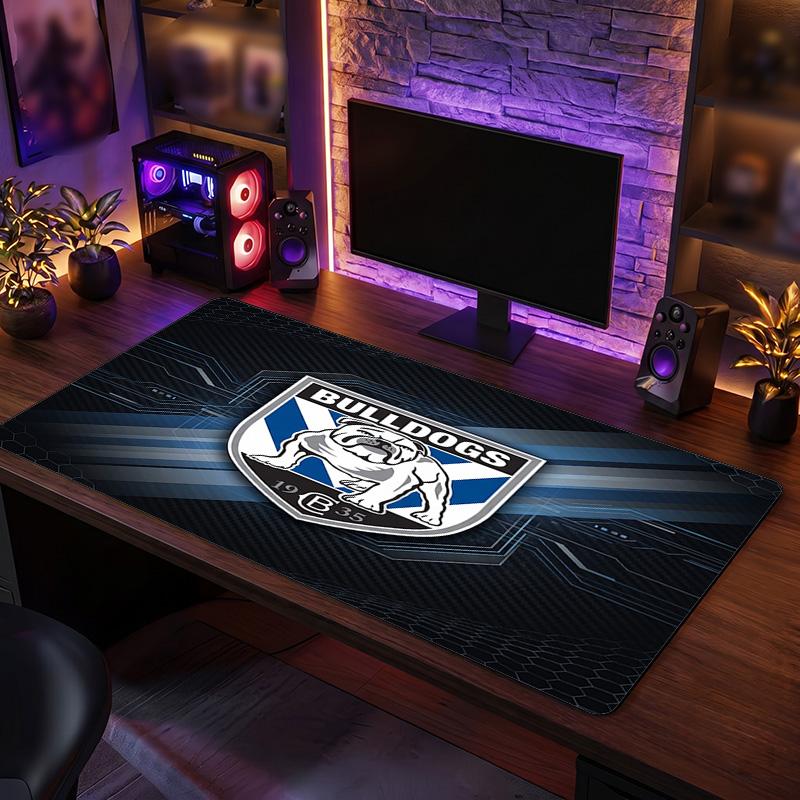 Canterbury-Bankstown Bulldogs Pattern Mousepad Anti?Slip Rubber Desk Pad For Gaming Working Desktop Decoration