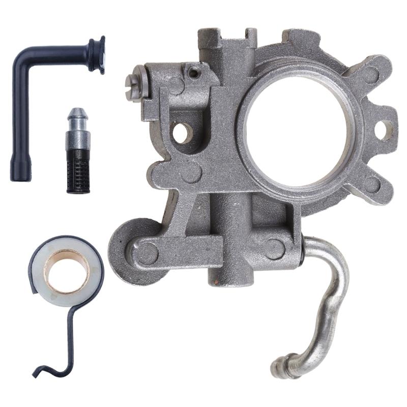 Oil Pump Oiler Worm Gear Kit For  044 MS440 MS 440 Chainsaw Hose Line Filter 1128 640 3205 Replacement Spare Parts