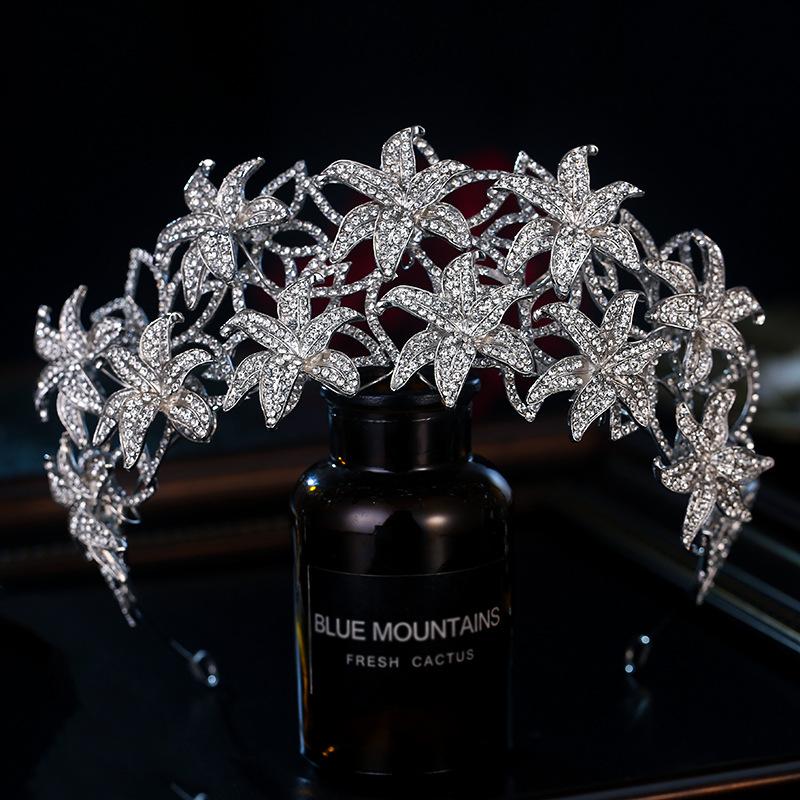 

Новая Роскошная и Величественная Свадебная Корона для Невест Элегантный Головной Убор Корона Головной Убор Аксессуар для Волос Главный Аксессуар к Свадебному Платью Женский Головной Убор