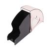 Coffee Filter Holder Storage Coffee Filter Paper Dispenser Rack with Dustproof Cover for Cafe Office Black