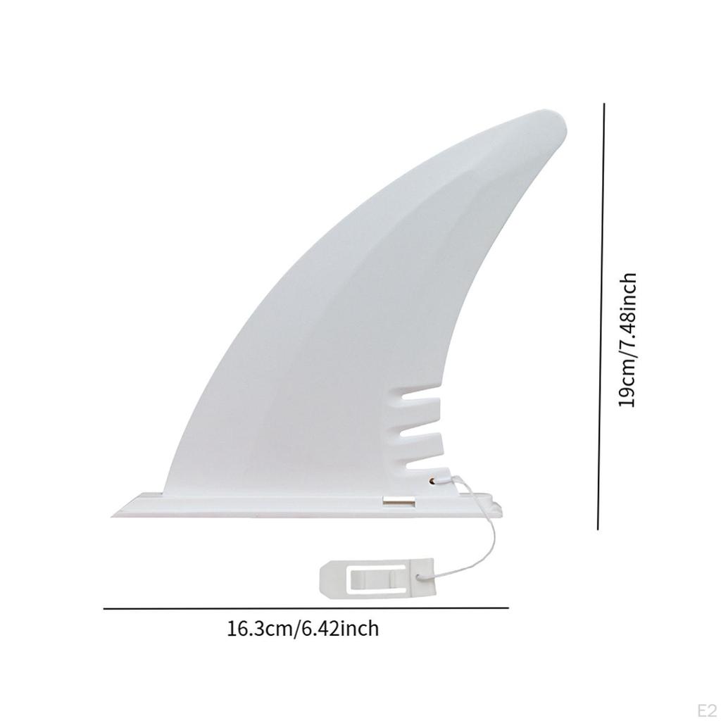 Surfboard Fin PVC Surf Spare Parts Professional Accessory for Inflatable Kayaks White