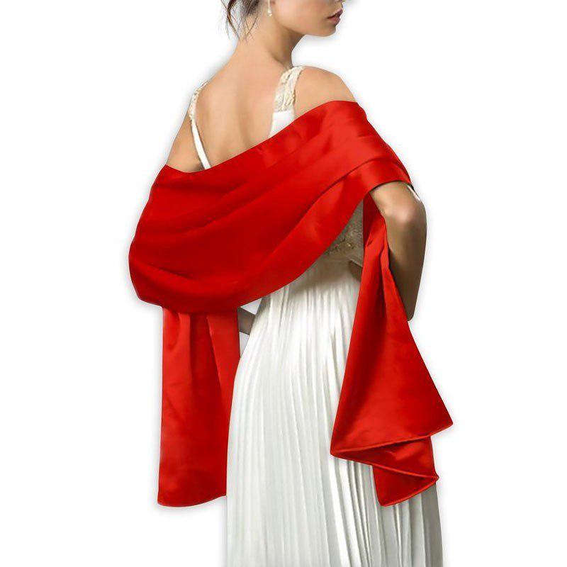 Satin Shawl Scarf for Women Evening Dresses 178*46cm Long Party Colorfully  Shawls and Wraps acheter à prix bas — livraison gratuite, avis réels avec  des photos — Joom