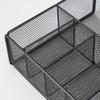 Creative Hollow Metal Iron Art Desktop Storage Pen Holder Cosmetic Organizer Basket