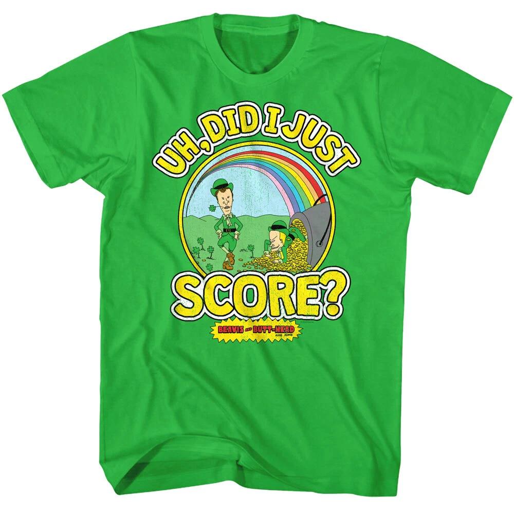 Beavis and Butthead Uh Did I Just Score Men s T Shirt St Patricks Leprechauns 4XL
