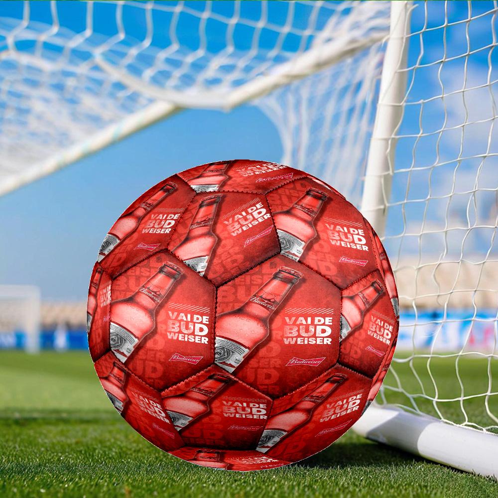 Budweiser Galaxy Bow Tie Size 5 Soccer Ball, Suitable for Training and Matches, High-Elasticity, Wear-Resistant Material Gift for Fan