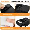 Auto Center Console Armrest Cushion with Pocket Tissue Cup Holder Leather Multifunctional Car Armrest Cushion Support Height Pad