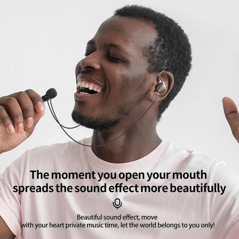 Dynamická HiFi drátová sluchátka Sportovní sluchátka Basy Stereo Herní Živé Karaoke Náhlavní souprava Hudební špunty do uší 3,5mm Typ C Do uší S mikrofonem