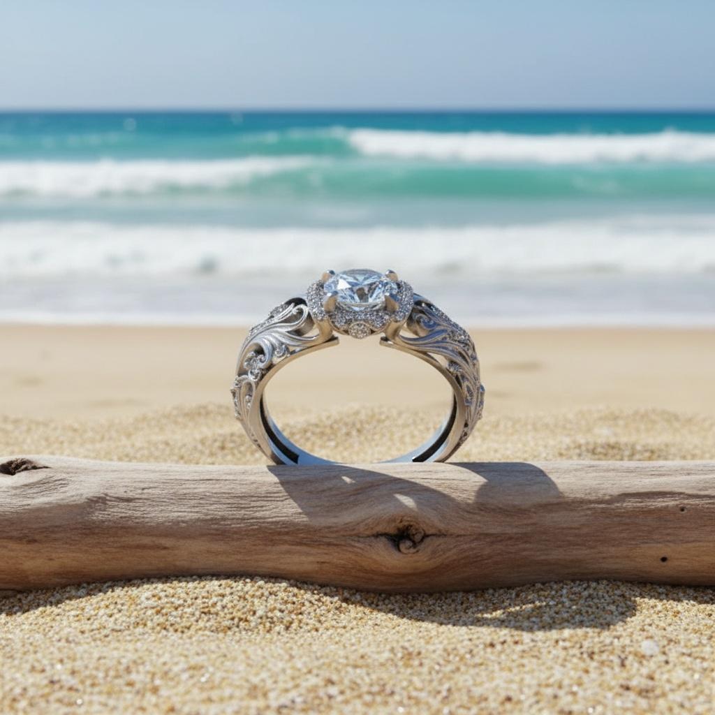 A Lady S925Sterling Silver Ring Inlay5A Zirconia Hollow Carved Flower Ring.Simple and Elegant, It Can Be Used As an Engagement Ring, Wedding Ring,
