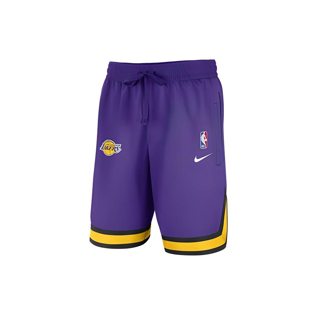 Nike Therma Flex NBA Los Angeles Lakers Basketbalové šortky Pánské šortky Fialové CQ7487-504