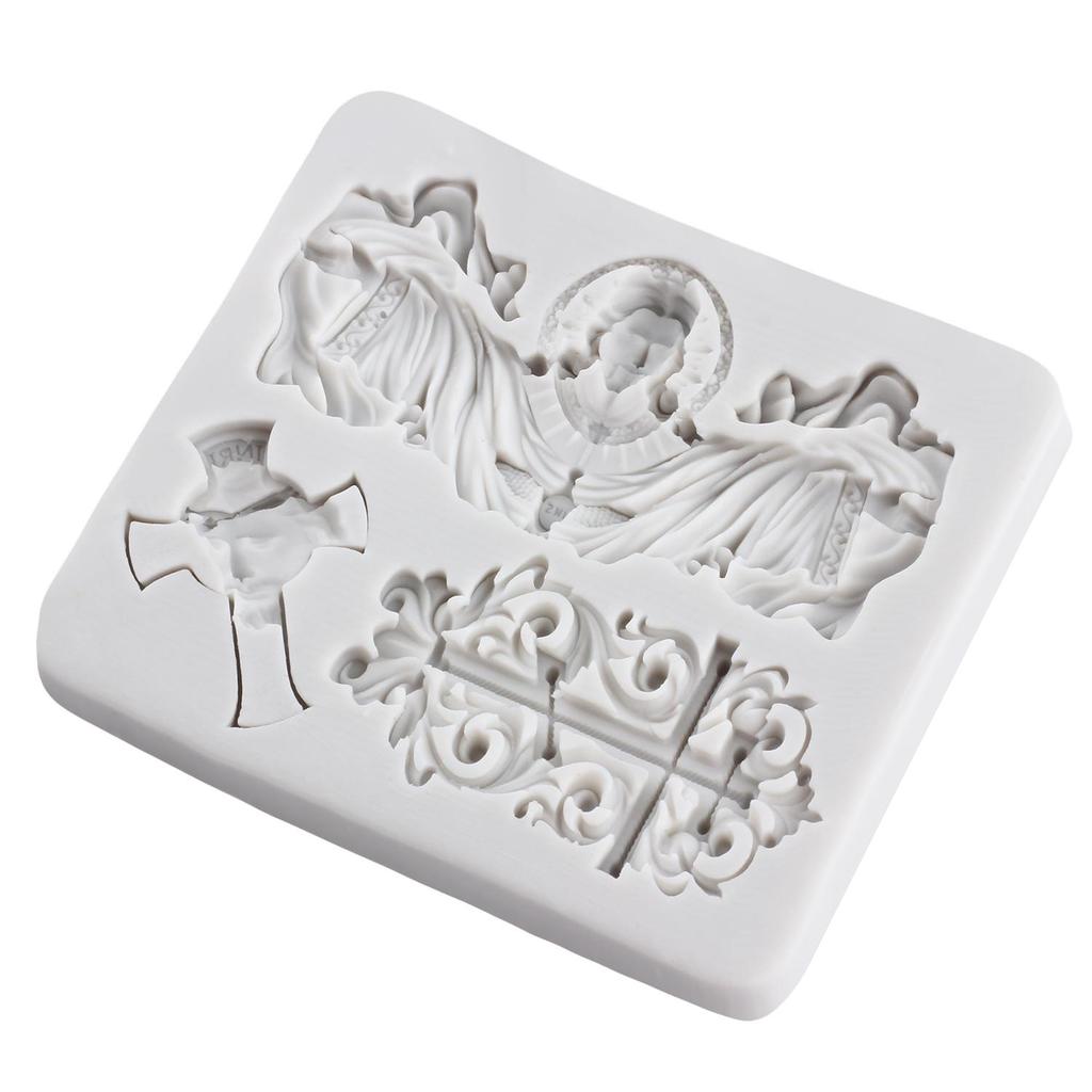 Ježíš Silikonová forma Ježíš Fondánové formy Nástroje na zdobení dortů Topper na cupcake Cukroví Pryskyřice Hlina Čokoláda Gumpaste forma