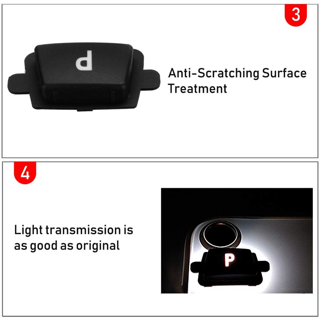 Jaronx Compatible with BMW Gear Shift P Button, Gear Shift Knob Lever Parking Button Cover Replacement Compatible with BMW 3' F30/F31/F34, 5'