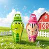 Cartoon Animal Mini Bubble Stick Toy Handheld Portable Bubble Blower for Kids Outdoor Party Birthday Gift
