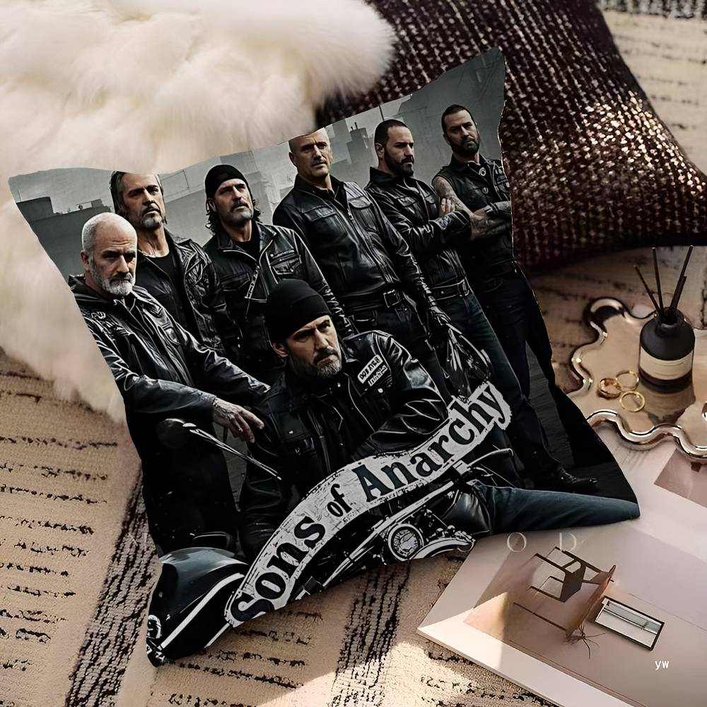 Crime Tv Sons Of Anarchy Pillow Cushion Cover Pillowcase Living Room Sofa Home Decor Customized