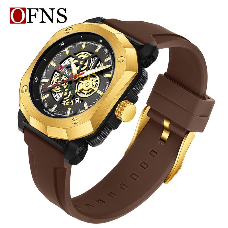 Ofns Men s Waterproof Luminous Quartz Watch with Calendar - High-End Design