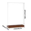 Acrylic Bulletin Board A4/A5/A6 Price Label Display Rack Desk Display Stand  Restaurant