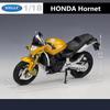 Welly 1/18 HONDA Hornet Alloy Sports Motorcycle Model Diecasts & Toy Metal Street Motorcycle Toys Car Collection Childrens Gifts
