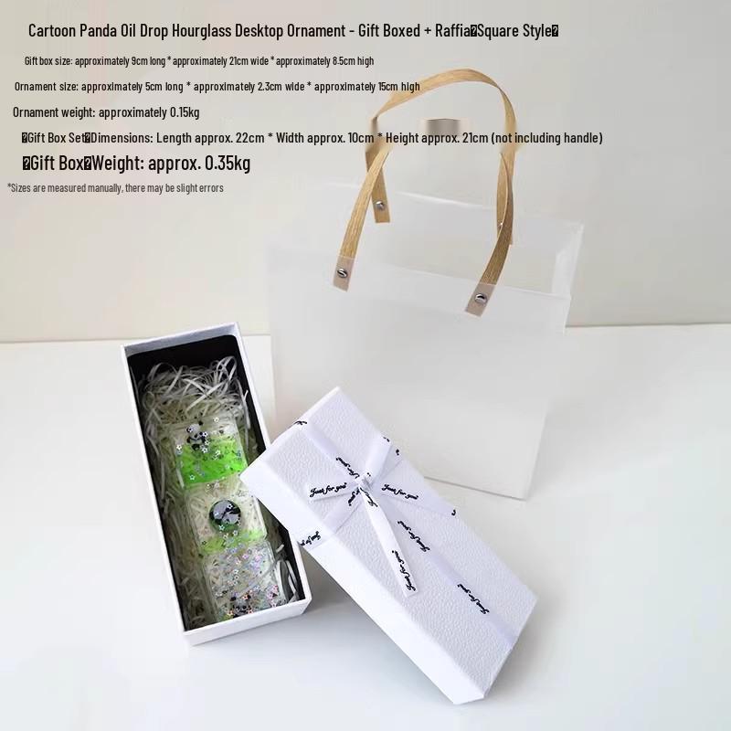 Panda Olejová přesýpací hodina: Kreativní stolní časovač, Uklidňovač stresu, Dárek pro děti pro emocionální klid.