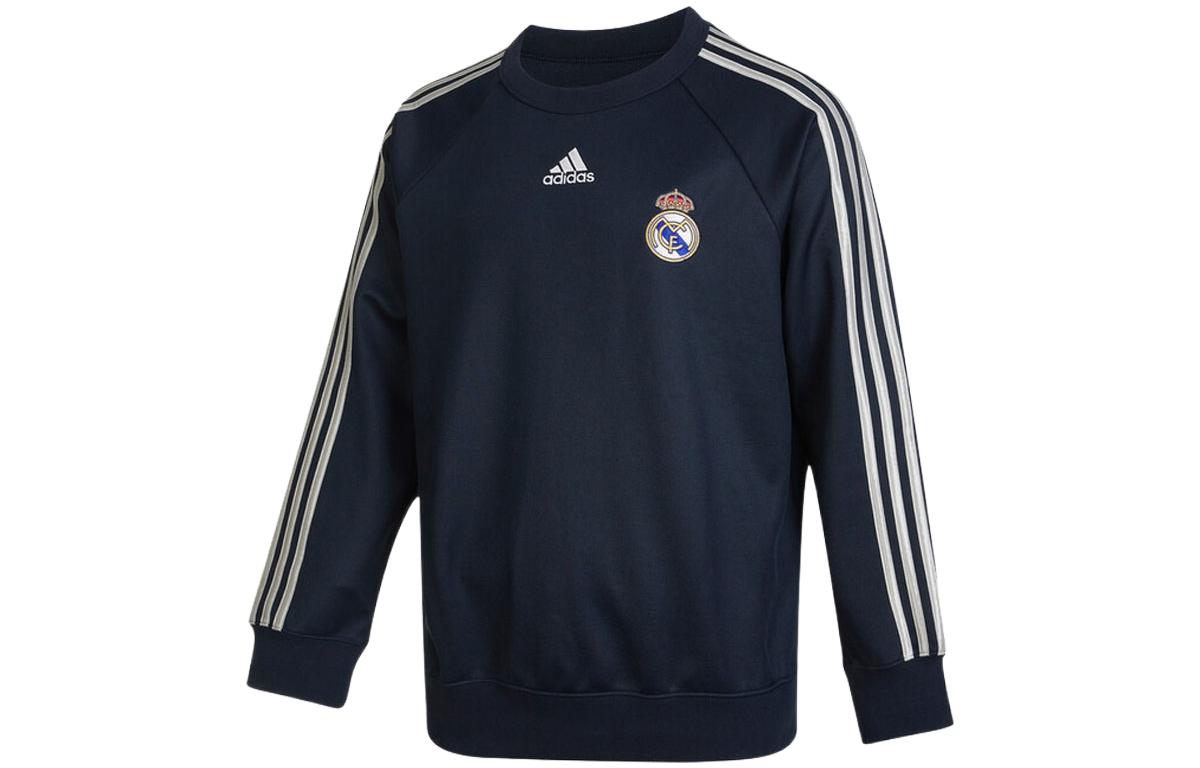 Adidas Sweatshirts Men s Blue Crew Neck Moderate Regular HA2531 S