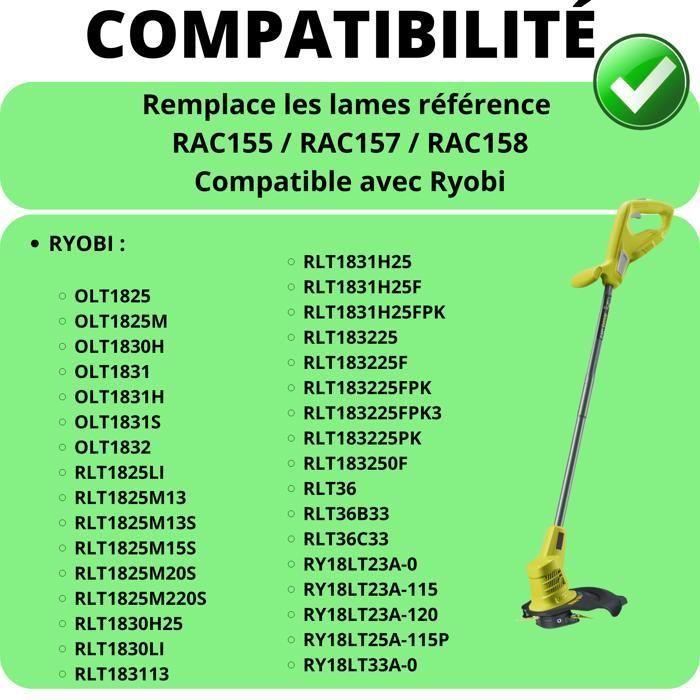 Replacement Blade - Phonillico® - RAC155 RAC157 RAC158 - 50 Pieces - Ryobi Compatible - 6.7 Cm