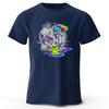 Summer Men's Street Fashion Pure Cotton T-shirt Casual Plus Size Loose Short Sleeved Fashionable Soft Top