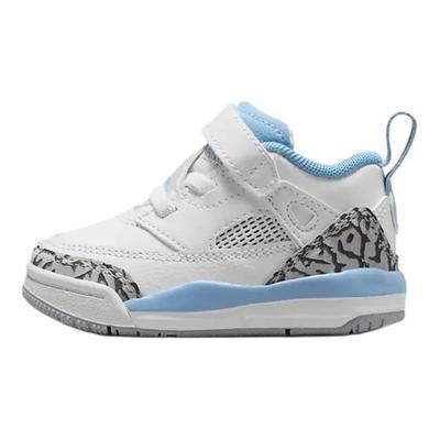 Air Spizike Low TD UNC Baby-Sneaker Weiß Universitätsblau Wolfsgrau FQ3952-141
