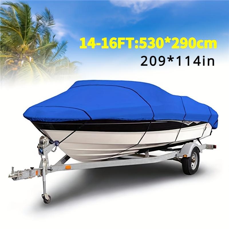 Universal Heavy Duty Fishing Ski Boat Cover for 11-22' V-Hull Waterproof Sun Protection UV Protection Boat Cover