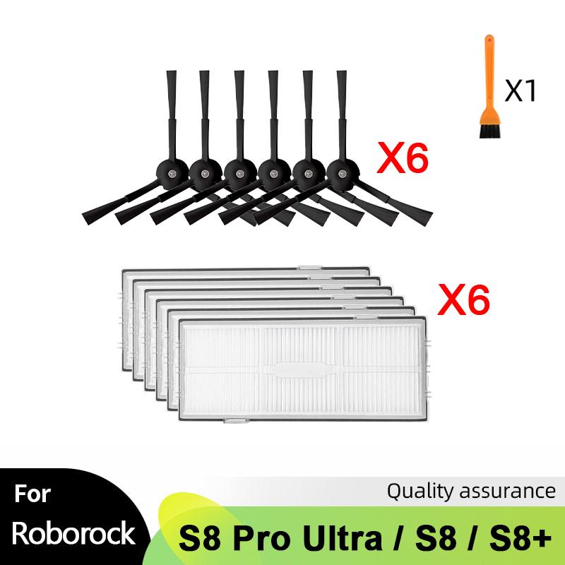 For Roborock S8 S8 Pro Ultra S8+ G20 Robot Vacuum Spare Parts Main Side Brush Mop Hepa Filter Dust Bag Cleaning Rolling Brush