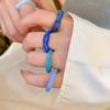 5pcs Colorful Resin Acrylic Irregular Rings for Women Girls Travel Aesthetic Jewelry Set Rings Knuckle Finger Rings Accessories