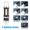 Rechargeable Mini EDC Keychain Flashlights Multifunctional Work Lights Portable Emergency Light for Walking Searching Hiking