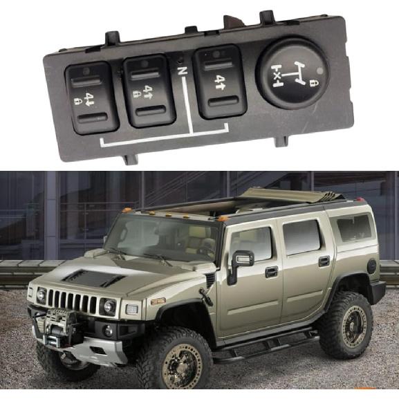 Riloer 4X4 Transfer Case Selector Switch, 4 Wheel Drive Selecto Replacement, Compatible with Hummer H2 2003-2007,19259310, 15127829