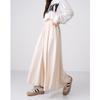 Autumn and winter new drape medium and long high waist skirt lazy style thin loose pleated a word culottes women