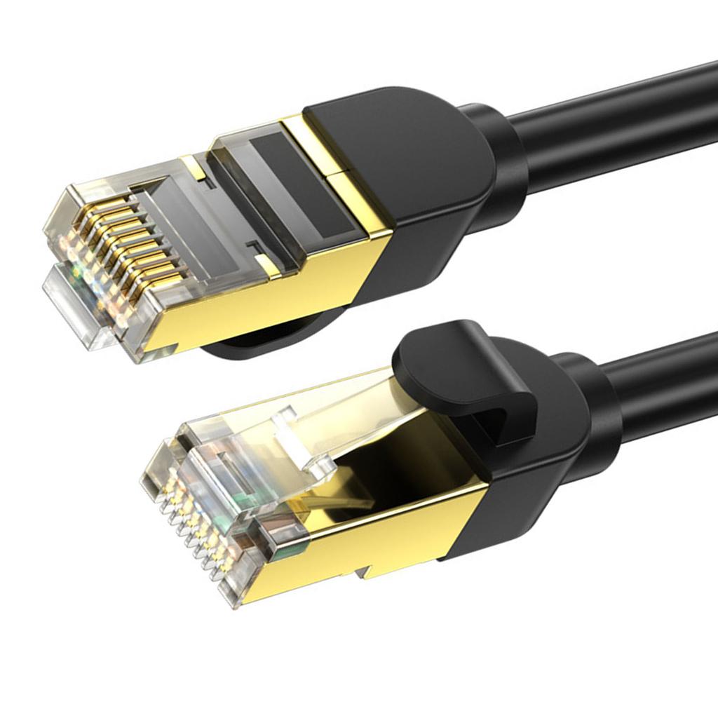 Cat 8 Ethernet Cable Double Shielded 40Gps High Speed 2000Mhz 26AWG RJ45 Connector Cat 8 Internet Cable for Laptop