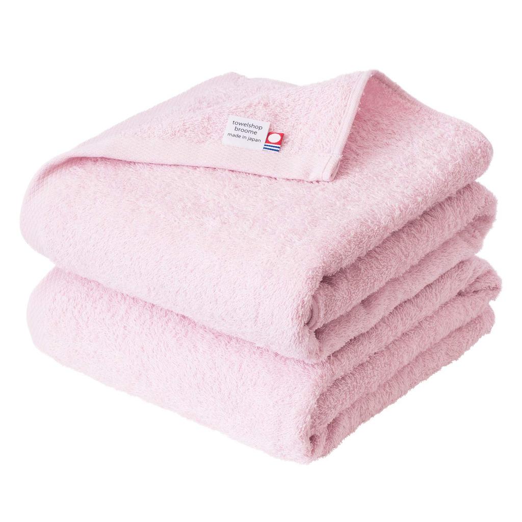 Bloom Imabari Towel Bath 2-Piece Set Fleur Soft Absorbent Quick-Drying Indoor Drying Thin Made Japan 100 Cotton (Sakura)
