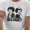 Sid And Nancy Punk Rock Pop Cotton T Shirt Vintage Casual Fashion Versatile Unisex Comfortable Stylish