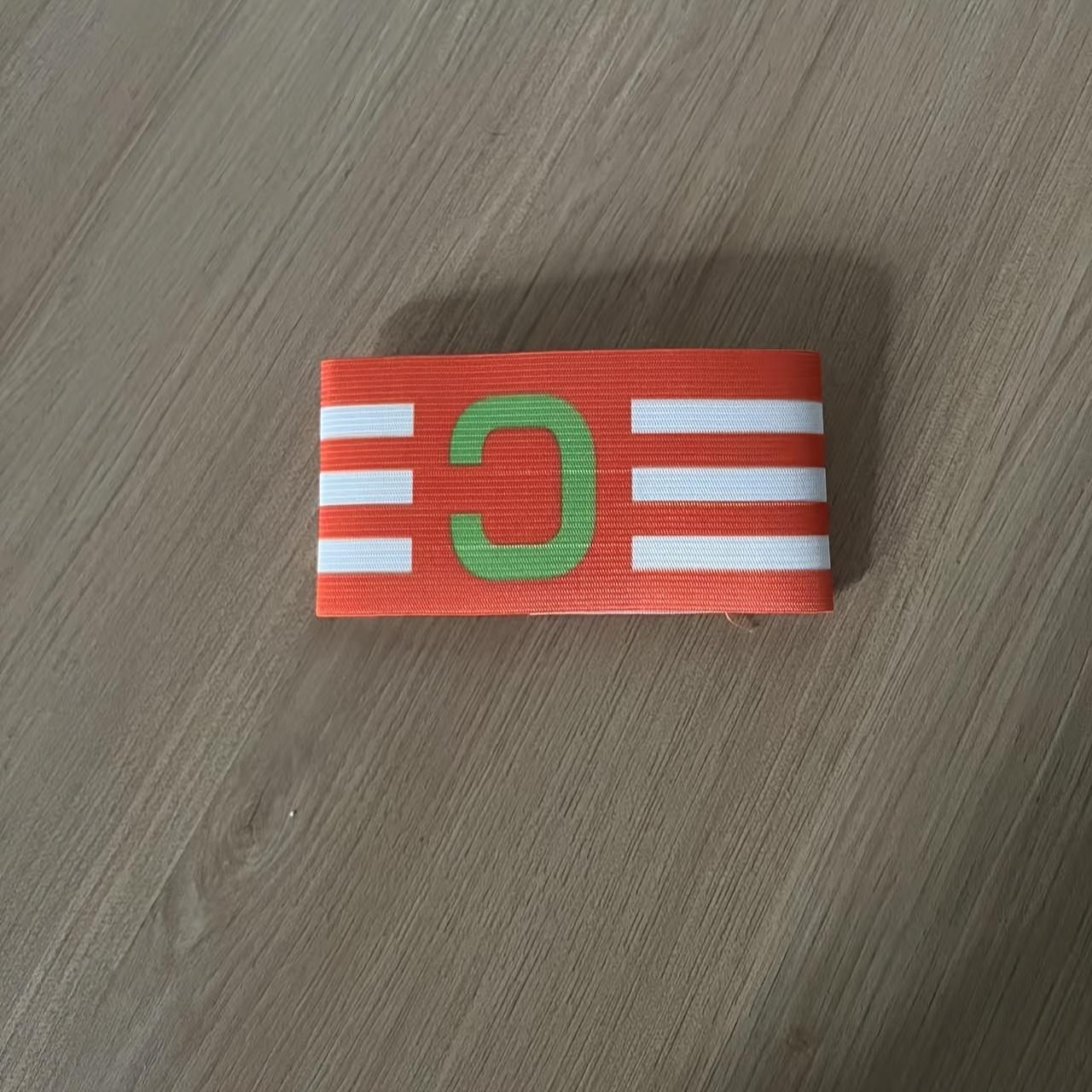 

Adjustable Nylon Soccer Captain Armband Durable Comfort Fit for Football Leaders Professional Match Arm Band оранжевый