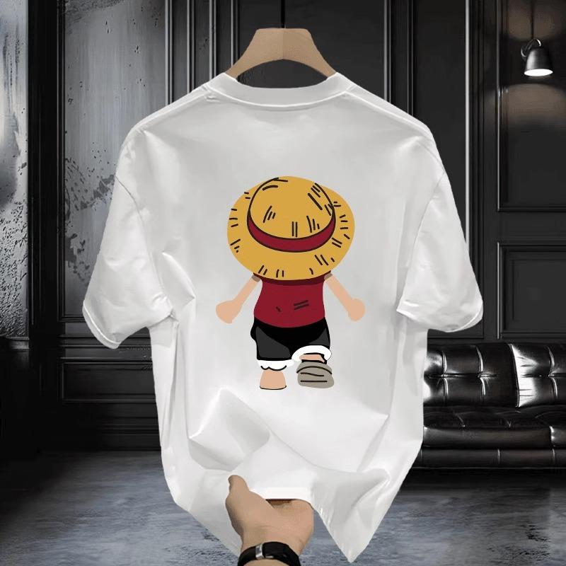 Casual High-end Men's Pure Cotton Short Sleeved Summer T-shirt Trendy Brand Versatile T-shirt