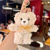 Cartoon Teddy Bear Plush Toy Bow Decoration Animal Doll Keychain Pendant Kid