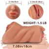 3 In 1 Men's Sex Toys Masturbation Deep Throat Artificial Real Pussy Oral Sex Male Masturbator Oral Sex Realistic Rubber Vagina