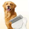1 szt. Magiczna Stal Nierdzewna Szczotka do Usuwania Sierści Psów - Pływający Grzebień Rozczesujący dla Długowłosych Psów | Ergonomiczny Uchwyt | Nie wymaga baterii przez cały rok