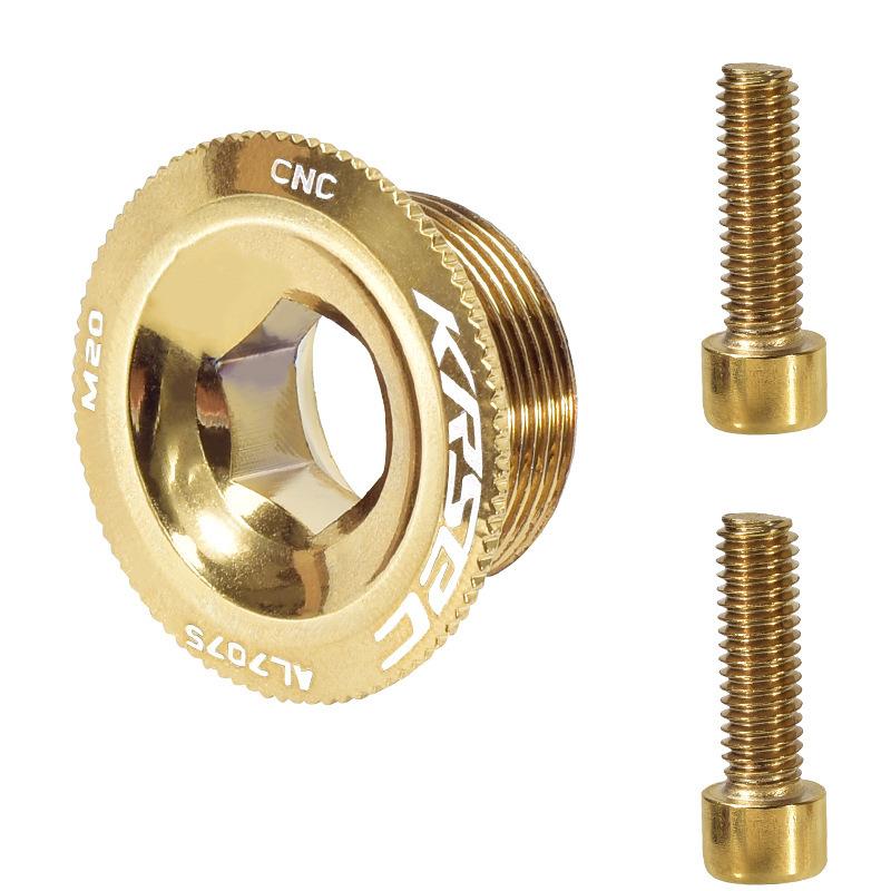 

KRSE Crankset Screw M18/M20 Aluminum Alloy Hollow Bike Chain Wheel Right Crank Cap Cover Bicycle
