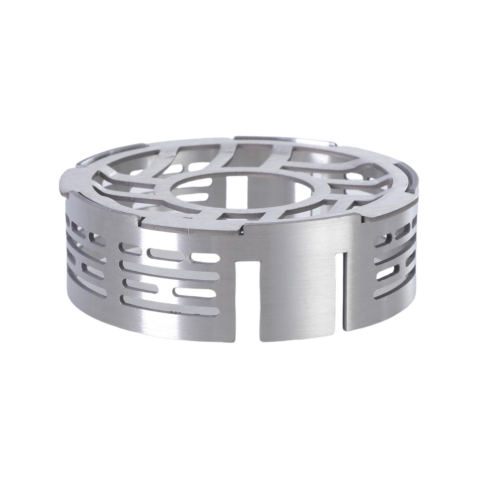 

Кольцо-ветрозащита для газовой плиты защищает пламя от ветра, ветрозащитный экран для плиты, текстура из нержавеющей стали 201 для приготовления пищи на открытом воздухе S