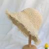Wide Brim Straw Hat Straw Weave Fisherman Hat Fashion Sunshade Hat