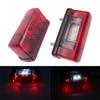 Nowy 12V 24V Led oświetlenie tablicy rejestracyjnej czerwony wodoodporny uniwersalny samochód ciężarówka przyczepa lampa tylna