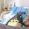 1pc Totoro Friends Forest Flannel Blanket,Ultra Soft Warm Plush Throw for Home Bedroom Bed Sofa Cover Camping Picnic Gift Y7171