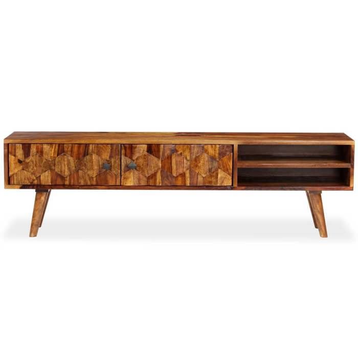 VidaXL Meuble TV Bois Massif de Sesham Meuble de Salon Buffet Bas Maison 244683