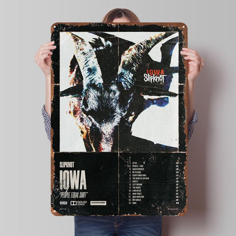 

Slipknot Poster TV Series Tinplate Sign Wall Art Mural Customized Metal Signs for Home Room Wall Art Bedroom Decoration Retro 20x30cm（7.8x11.8inch）