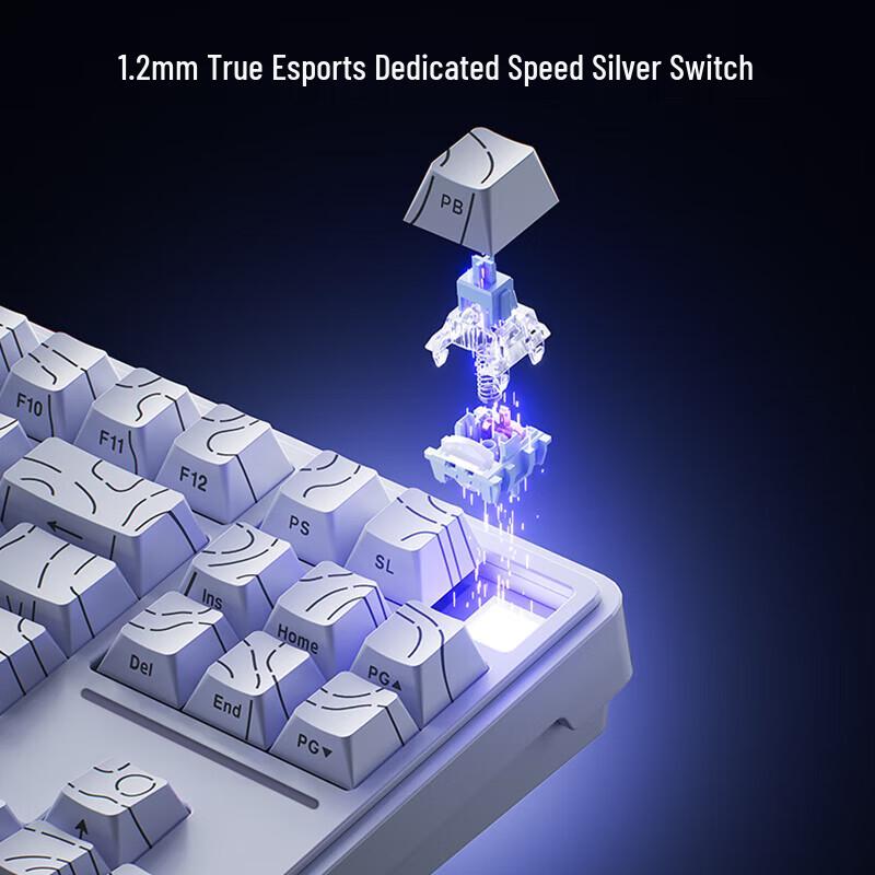 AUSDOM H87 Mechanische Tastatur mit drei Modi