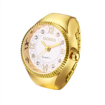 Ring Ring Watch Roman Analog Free Stainless Steel Ring Watch Simple Stylish Quartz Watch Gold Silver Fashion Accessory Birthday Christmas Day Present