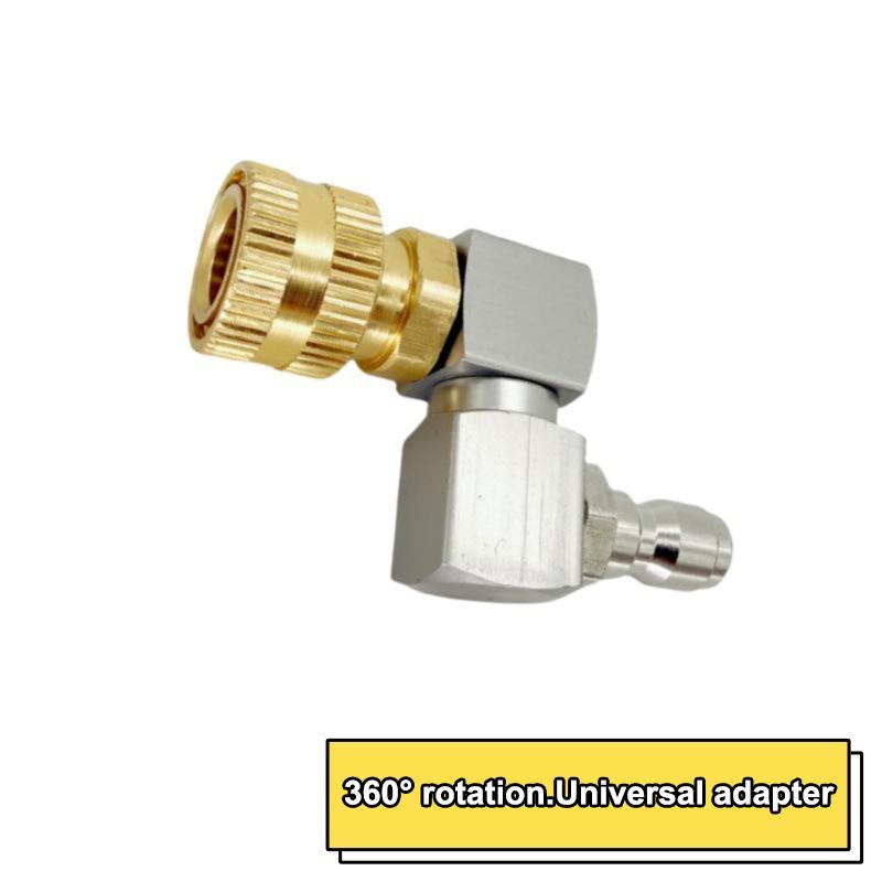

360° Rotating Pressure Washer Gun Jet Nozzle, 1/4 Quick Connect Adapter For Car Cleaning - Leak-Proof, Water Saving